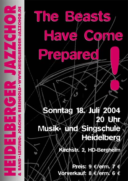 Plakat Konzert am 18.07.2004